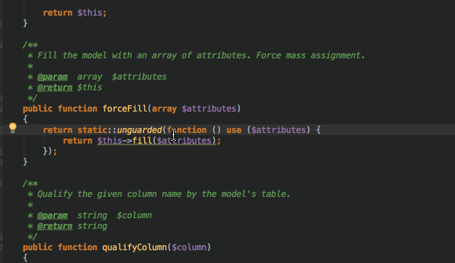 expand selection in phpstorm