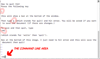 How to exit or quit vim